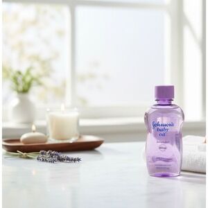 Johnson's Baby Oil with Lavender for Calming Relaxation & Moisturizing Skin 10oz